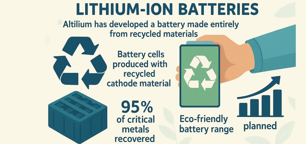 Литиевые батареи из вторсырья – экологичное будущее не за горами